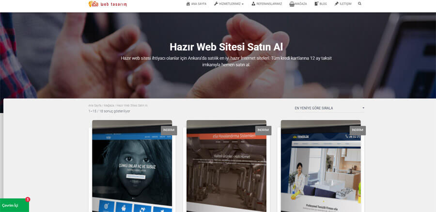 Hazır Web Sitesi Ankara